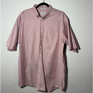 L.L.Bean‎ Tall (17 1/2) Short Sleeve Button Up Red